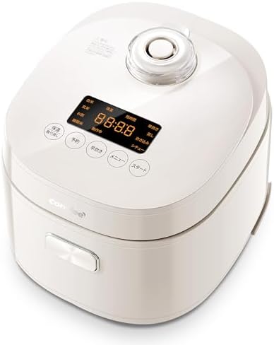 （08:30時点） COMFEE' 炊飯器 4合炊き 炊飯ジャー 1-4人適用 8つの調理メニュー マイコン式 蒸し炊き同時 早炊き 最短30分炊飯 予約 保温12時間 一人暮らし コンパクト ベージュ色 CRD-20PYT1B1