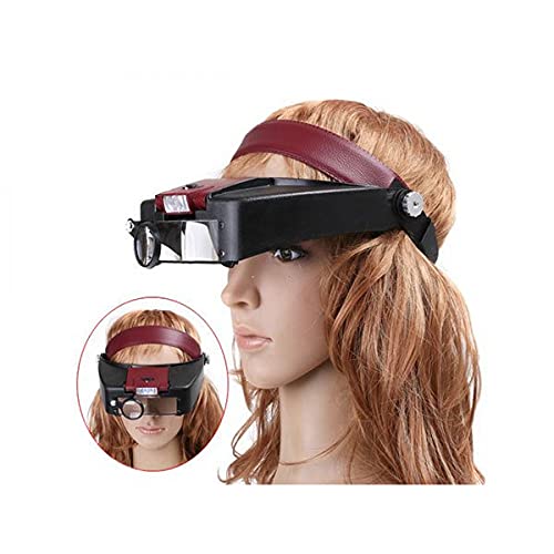 Vergrootglas hoofdvergrootglas bril bril vergrootglas LED 1,5 x / 3,0 x / 8,5 x / 10 x Zoom WOW - Image 3