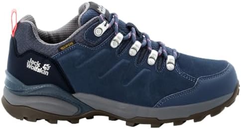 Jack Wolfskin Women's Refugio Texapore Low W Hiking Shoe, Dark Blue/Grey, 10.5 | Image 6