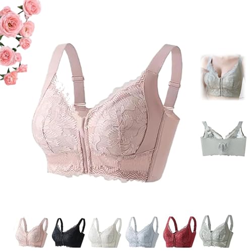 Ziplacy - Ultra Soft Front Zip Wireless Lifting Bra, Ziplacy Women's Zip Front Sports Bra Wireless