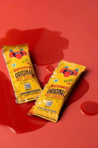 Image of HOTCHAA Hot Sauce Sachet Combo Pack (10 x 3) | Bhut Hot, Truffle, OG Fermented Chilli & Truffle Hot Sauce | Vegan, No MSG, No Oil | Spicy, Smoky & Gourmet Flavours | On-the-Go Single Serve