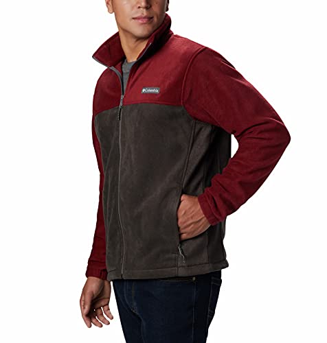 Image of Columbia Men's Steens Mountain Full Zip 2.0, Soft Fleece with Classic Fit, red Jasper, Buffalo, XX-Large