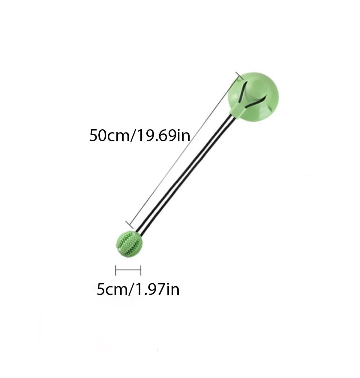 Jouet interactif à Ventouse for Chien avec Son et Fuite de Nourriture – Balle d'entraînement en Caoutchouc Durable for Le tir à la Corde(3)