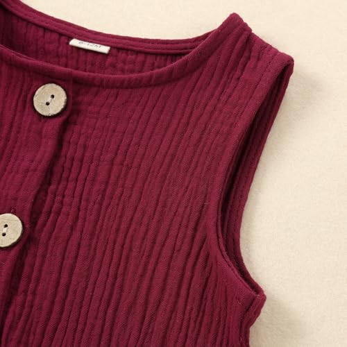 HAHASHOW Baby Body Strampler Unisex 100% Baumwolle Kurzarm Jumpsuit für Jungen und Mädchen, 0-3 Monate, Rot