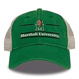 The Game Split Bar Design Trucker Mesh Hat, Kelly, Adjustable, Marshall Thundering Herd