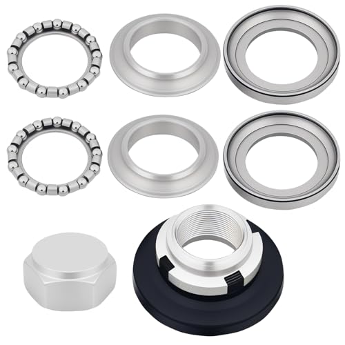 Steering Stem Bearing Set Compatible with Honda CRF/XR50 CT70 CT90 Z50 Z50R Z50J, Steering Rod Taper Bearings Kit, Motorcycle Aftermarket Replacement Parts, Replacement for Mini Bikes