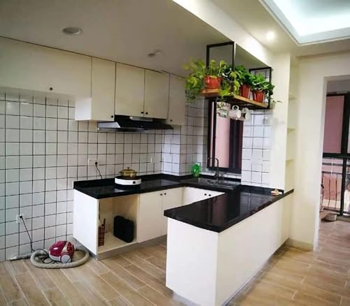 Solution de rangement élégante pour plafond en métal noir : casier à vin premium - 4