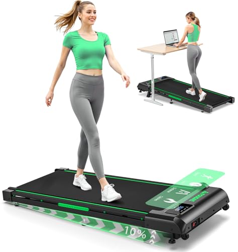 FOUSAE Walking Pad Treadmill with 10% Incline & 6.2 mph Top Speed