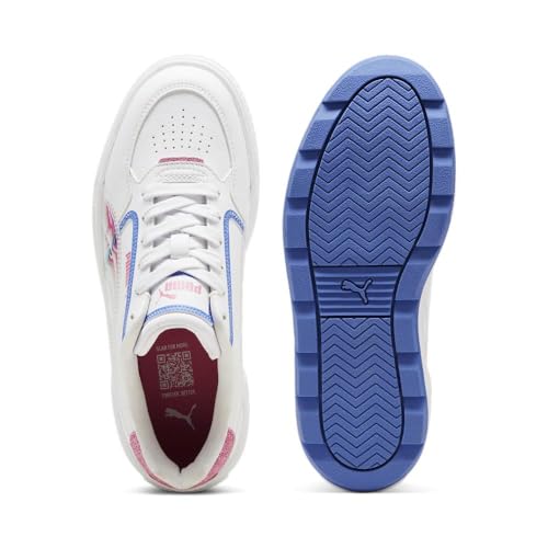 Image of PUMA Kids Girls Karmen Rebelle Platform Lace Up Sneakers Shoes Casual - White