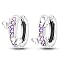 purple butterfly earring