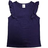 （Bee） ビー ノースリーブトップス フリル リボン セーラー タンクトップ Tシャツ 子供服 キッズ ジュニア 女の子 無地 春 夏 tcc01040-s14-1 090cm 袖なしネイビー地×肩フリル
