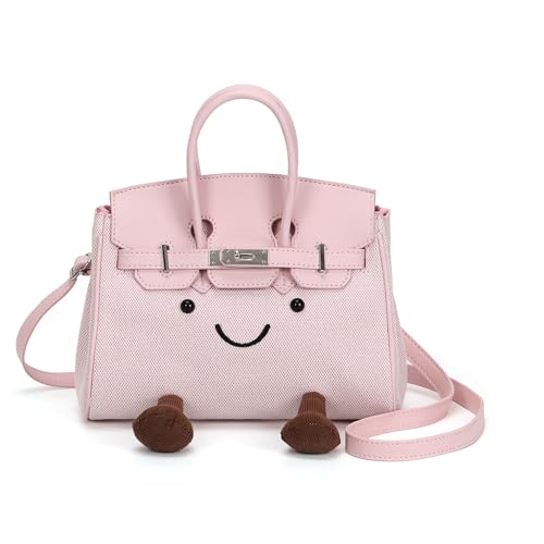 Women's Handbag with Playful Smile Face Design, comfortable Shoulder Bag