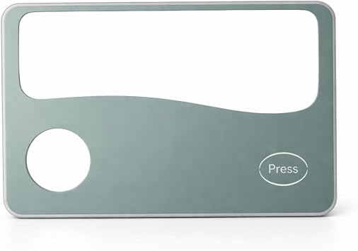 Fresnel Magnifier | Wallet-Sized | 2X & 4X Magnification | Integrated LED Light | Ideal for Low-Light Reading & Fine Print