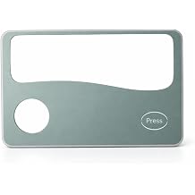 Fresnel Magnifier | Wallet-Sized | 2X & 4X Magnification | Integrated LED Light | Ideal for Low-Light Reading & Fine Print