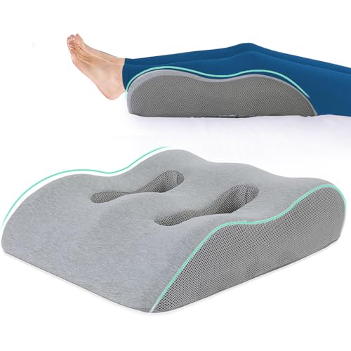 Angju Wedge Leg Pillow, Ergonomic Breathable Pressure Reducing Elevation Pillow for Post-Surgery, Post-Injury or Rest, Memory Foam Leg Pillow for Swelling, Pain,Circulation, Back Support Pillows