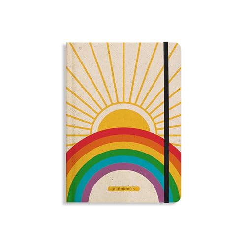 Carnet de notes en papier d'herbe douce Matabooks Sunlight pointillé et vegan