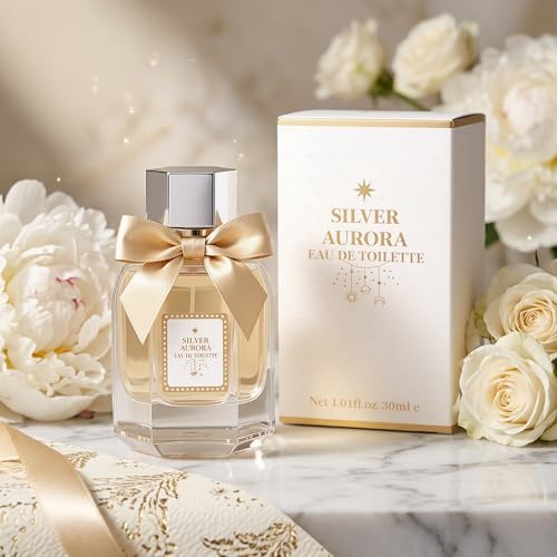 Image of MINISO Silver Aurora Eau de Toilette for Women, 30ml - Long Lasting Fresh & Elegant Fragrance, Light Daily Wear Perfume for Her