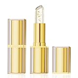 Xiuxixu Transferproof Color Changing Lipstick,Crystal Jelly Lipstick Temperature Color Change lip Gloss,Gold Foil PH Lipsticks Color Changing for Women,Long Lasting & Moisturizing Tinted Lip Balm