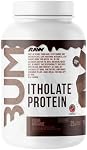 RAW CBUM Itholate Protein Powder | Chris Bumstead Signature Series, Micro Filtered Grass Fed Whey Isolate Protein | 25g Protein, Low Sugar, Low Carb, Fat Free | 2LB (Fudge Brownie)