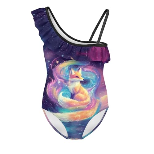 Image of Girls One Piece Swimsuits Size 3-14 Trendy Ruffle Bathing Suit Casual Hawaiian Summer Beach Swimwear