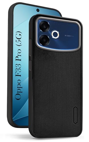 Image of Jkobi Rubberised Back Cover Case for Oppo F33 Pro 5G (Textured Grip Design | Camera Protection | Slim and Light Weight | Soft Touch and Feel)