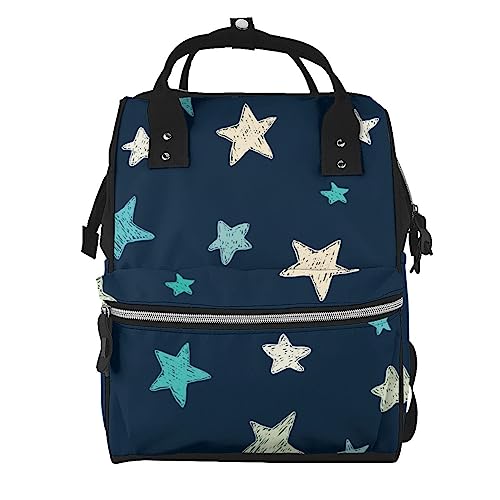 Sac à dos pour ordinateur portable homme femme et voyage Doodle Stars