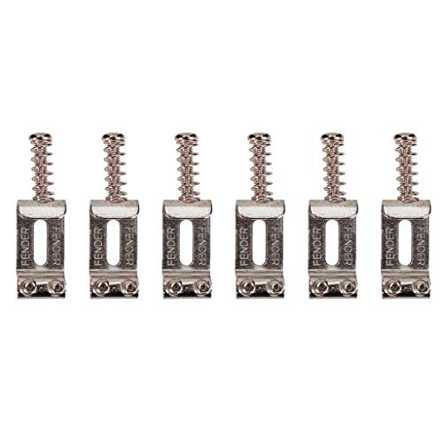 Hisocute 6Pcs/pack Roller Guitar Bridge Saddles 10.5mm Guitar Tremolo Saddles Modern For Strat Electric Guitar Replacement Guitar Bridge Saddles