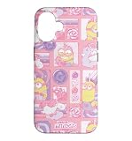 Minions Fluffy Unicorn Grid All Over Print Case for iPhone 16