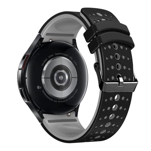 [�����ȓX] ���Ԃ̂Ȃ��V���R���X�g���b�v�B�ɓK��Samsung Galaxy Watch 7/6/5/4 40mm 44mm 6/4 Classic 47mm 43mm�AGalaxy Watch 5 Pro 45mm�p�c�[�g���o���h�B(Black gre