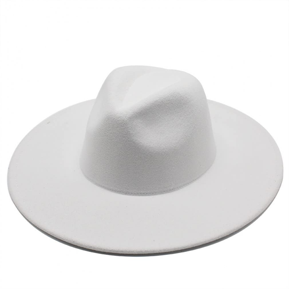 Cappello Fedora a Tesa Larga Cappelli Bianchi Neri Uomo Donna Cappello Invernale Cappelli da Sposa