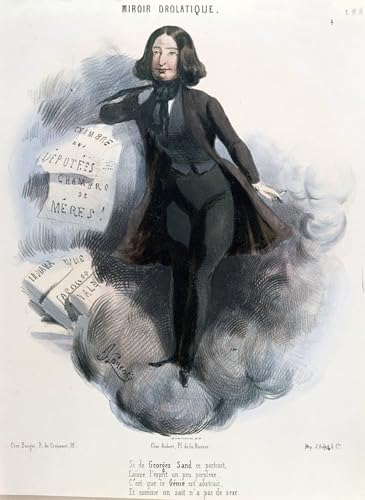 Affiche George Sand par Alcide Lorentz impression sur toile moderne pour salon 60x90cm