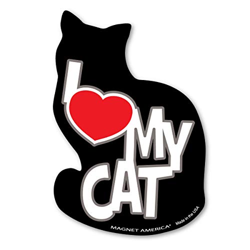 Imán Magnet America I Love My Cat 5.875 x 3.375 pulg