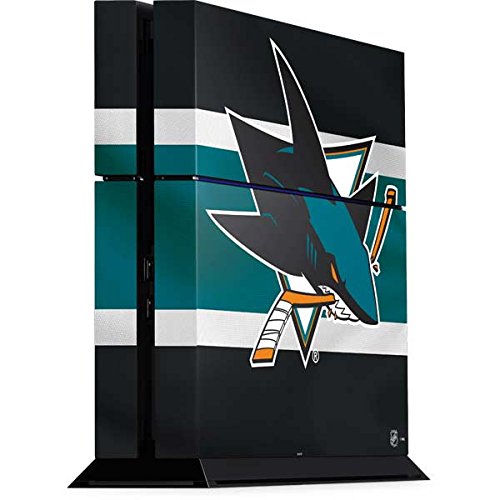 Skinit Decal Gaming Skin for PS4 Console - Officially Licensed NHL San Jose Sharks Jersey Design