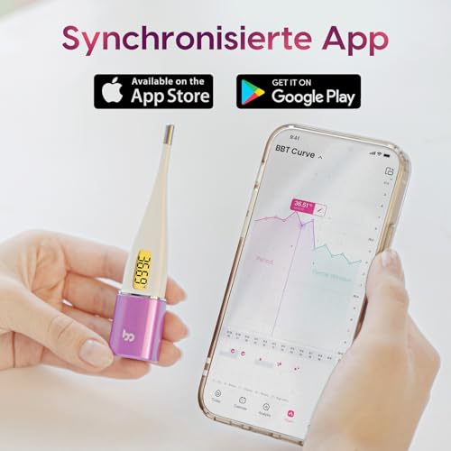Thermomètre de fertilité et ovulation pour courbe de température