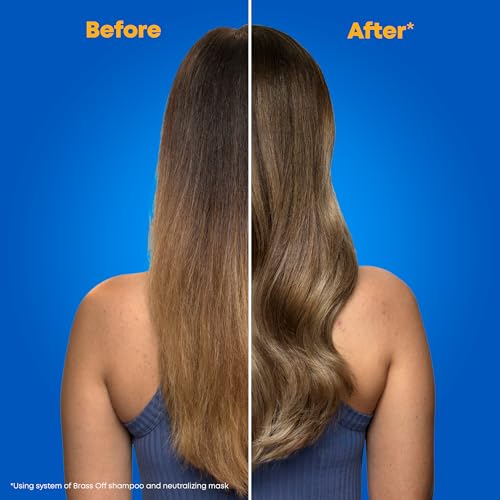 Matrix Brass Off Color Depositing Neutralization Hair Mask | Repairs & Protects Fragile Hair | For Color Treated Hair |Neutralizes Orange Tones | Color Depositing | Packaging May Vary | 6.8 Fl. Oz. - Thumbnail 2