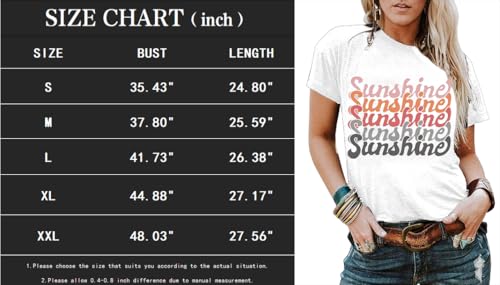 YEXIPO Womens Graphic Tees Short Sleeve Summer Tops Casual Cute T Shirts - image 5
