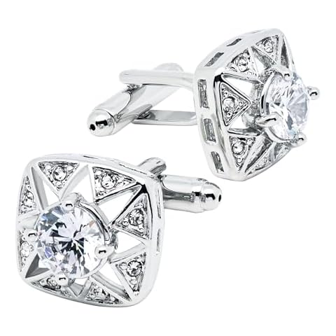 Jonwo Square Crystal Cufflinks Cover