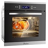Dalxo 24"Electric Single Wall Oven with 2 Racks 2.6 cu. ft. Built-in Wall Oven with Touch Safety Loc
