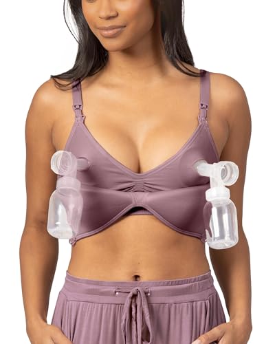Image of Kindred Bravely Sublime Contour Hands Free Pumping & Maternity Bra for Nursing and Breastfeeding (Twilight, X-Large)