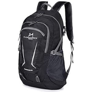 Loocower 45L Lightweight Foldable Backpack Walking Rucksack Water Resistant Hiking Daypack Packable Camping Travel Outdoor Sport Knapsack for Men Women