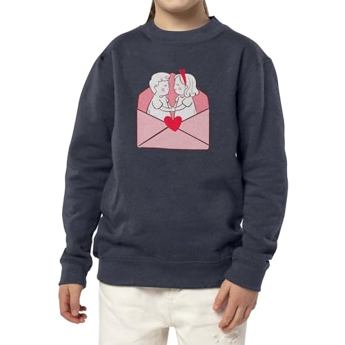 Sweatshirt enfant lettre d'amour avec illustration premium - 3