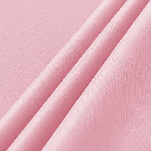 Image of sancua 2 Pack Pink Tablecloth 60 x 102 Inch, Rectangle Table Cloth for 6 Feet Tables - Stain and Wrinkle Resistant Washable Polyester Table Cover for Dining Tables, Valentines Parties