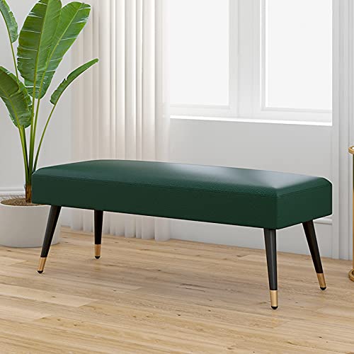Taburete largo moderno verde oscuro para entrada de centro comercial 6
