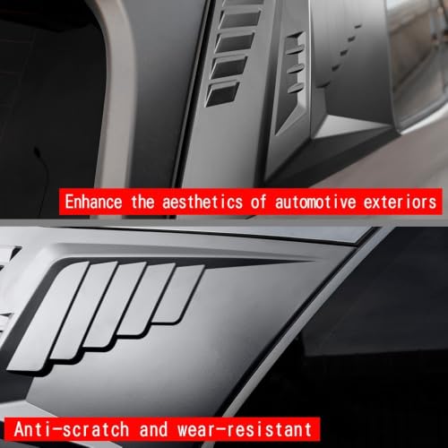 Paneles decorativos de ABS C Toyota RAV4 2026 protectores exteriores negro mate coche 6