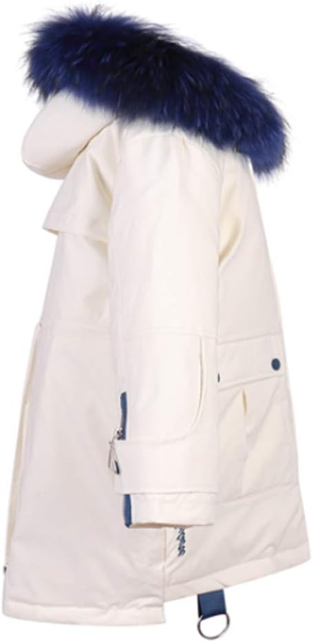 Ding Dong Kid Girl Winter Hooded Fur Down Jacket Puffer Parka Coat
