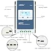 EPEVER 40A MPPT Solar Charge Controller 12V 24V Negative Grounded Backlight LCD Display for Gel Sealed Flooded Lithium (Tracer 4210AN G3+ Remote Meter MT52+ RTS)