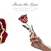 Forever Rose Hand-Dipped in 24K Gold, Ruby Red-Inspired July Birthstone with Sparkles, Real Rose in Leather Case with LED Light – Perfect Ready to Gift for July Birthday or Any Occasion