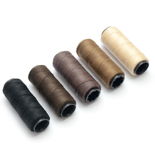 5 rollos de hilo de coser de poliéster para coser a mano miniatura 5