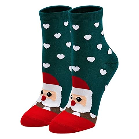 PUTUO Women's Funny Christmas Animal Socks Cover