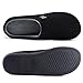RockDove Men's Original Two-Tone Memory Foam Slipper, Size 11-12 US Men,Black/Grey